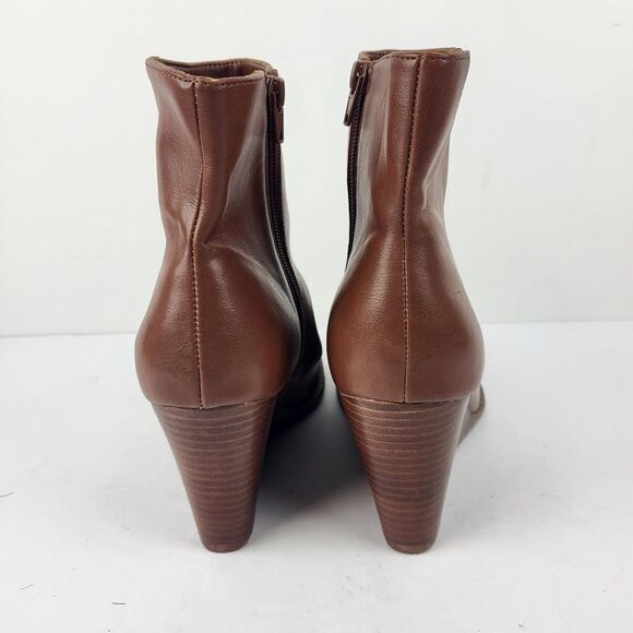Dolce Vita Women’s Rupart Wedge Heel Booties Brown 9 - Picture 4 of 11
